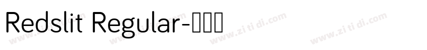Redslit Regular字体转换